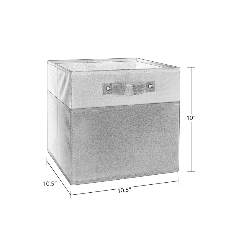 RiverRidge Home TwoTone Folding Fabric Storage Bin Set & Reviews Wayfair